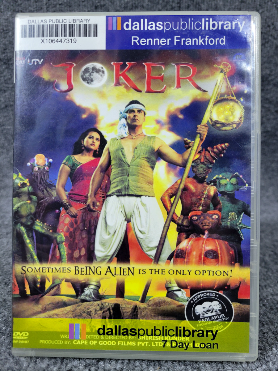 Joker (Bollywood DVD, 2012, Hindi, Ex-Library)