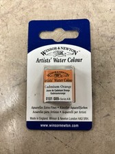 Winsor & Newton Professional Watercolour Paint Half Pan Colour Cadmium Orange