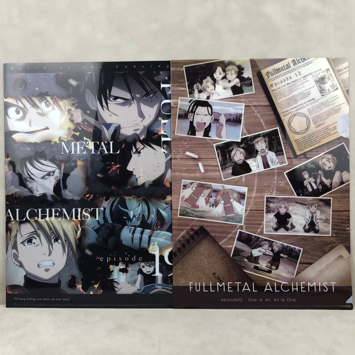 FuRyu Fullmetal Alchemist: Brotherhood Episode 12 & 19 Anime Clear File  Folders