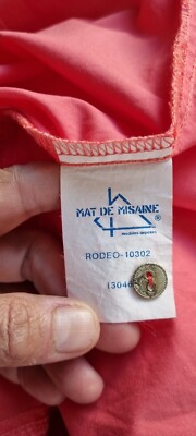 Robe D'été Corail En Coton Mat De Misaine Taille 36 - Style évasé, Genou - TBE