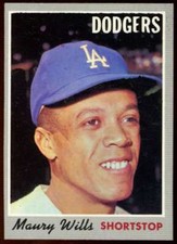 1970 Topps #595 Maury Wills NM Dodgers  73483