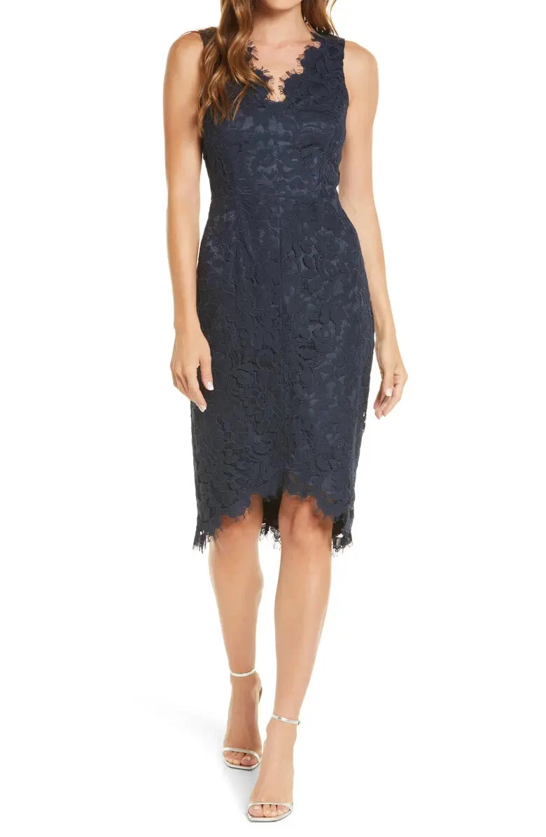 Eliza j navy store blue lace dress