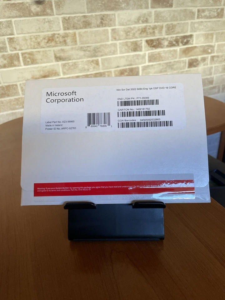 Microsoft Windows Server 2022 Datacenter , DVD Originale, 64 bit 16CORE . - Imagen 3 de 3