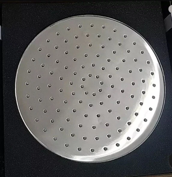 Signature Hardware 10" Contemporary Round Rainfall Shower Head Brushed Nickel