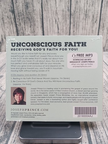 Joseph Prince: Unconscious Faith (2016, CD, 3-Disc Set) Brand New / Sealed - Picture 2 of 2