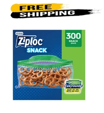 Ziploc Grip 'n Seal Top Snack Bags, 300 ct.