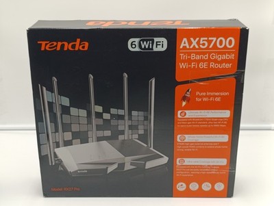 Tenda RX27 Pro AX5700 WiFi 6E Tri-Band Router 6GHz MU-MIMO_1.3_5