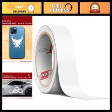 Matte White Permanent Vinyl Tape Roll   Adhesive Film for Signs  Crafts 1" x 3