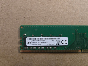 MICRON 8GB 1RX8 PC4-2666V-UA2-11-MTA8ATF1G64AZ-2G6E1-DESKTOP MEMORY