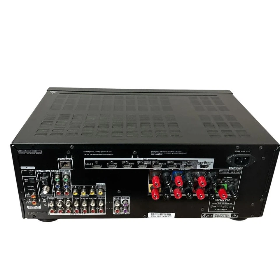 ONKYO TX-NR636 7.1ch AV-Receiver Schwarz Japan Top Zustand - Bild 3 von 4