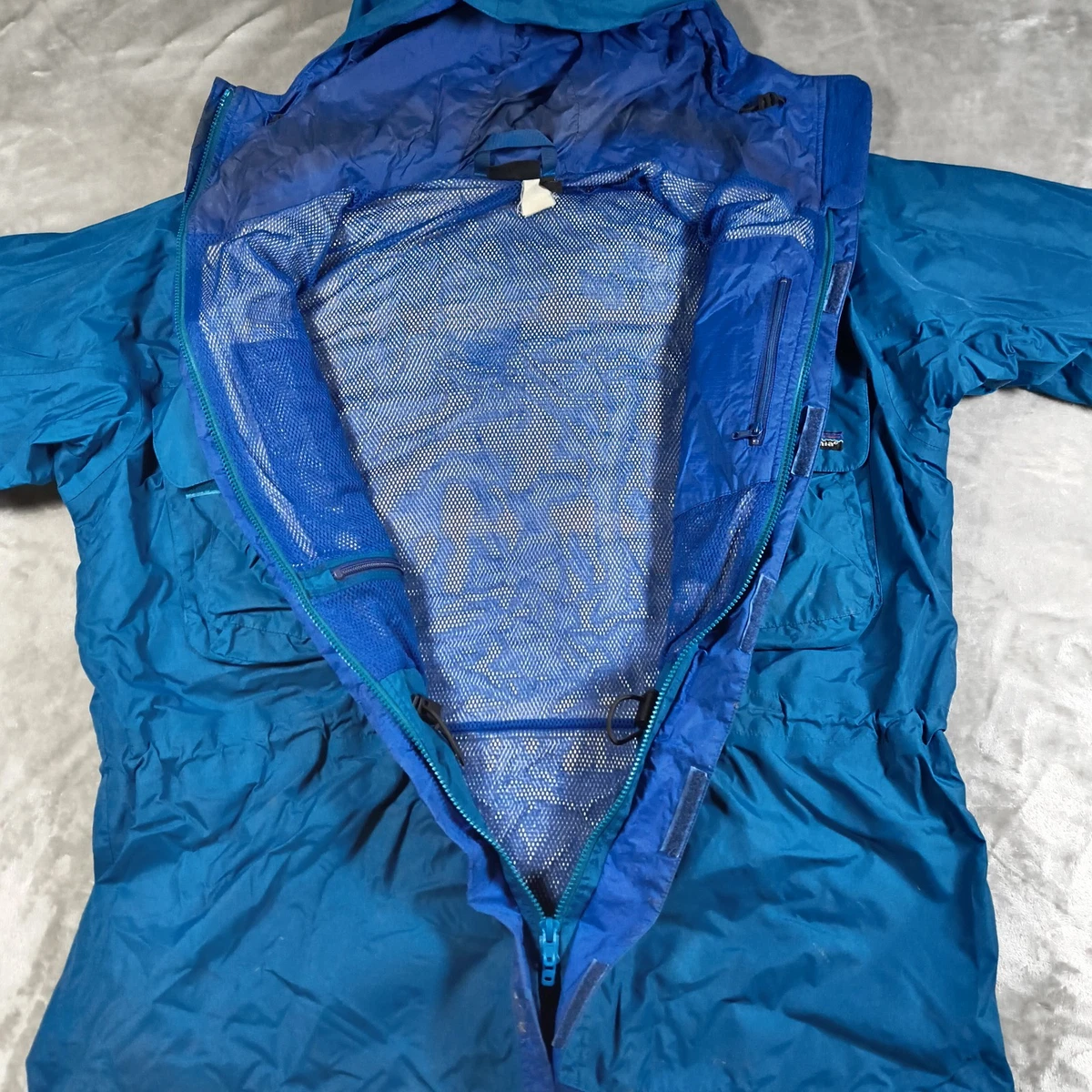 Chaqueta De Colección Patagonia SST Hombres XL Pesca Vadeo Impermeable Concha Cremallera Completa Años 90