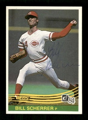 1984 Donruss #203 Bill Scherrer signed autograph  ballpoint EAA1 BXCP71