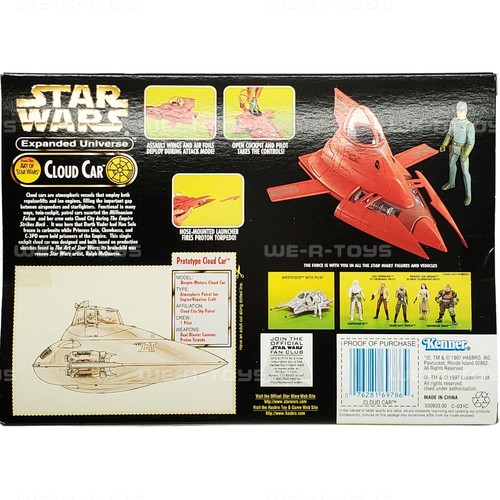 Star Wars POTF Expanded Universe Cloud Car with Exclusive Pilot Action Figure - Picture 3 of 3