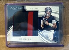 2025 Panini Immaculate Immaculate Patch 19/25 CJ Stroud #IL-CSD Patch Free Ship