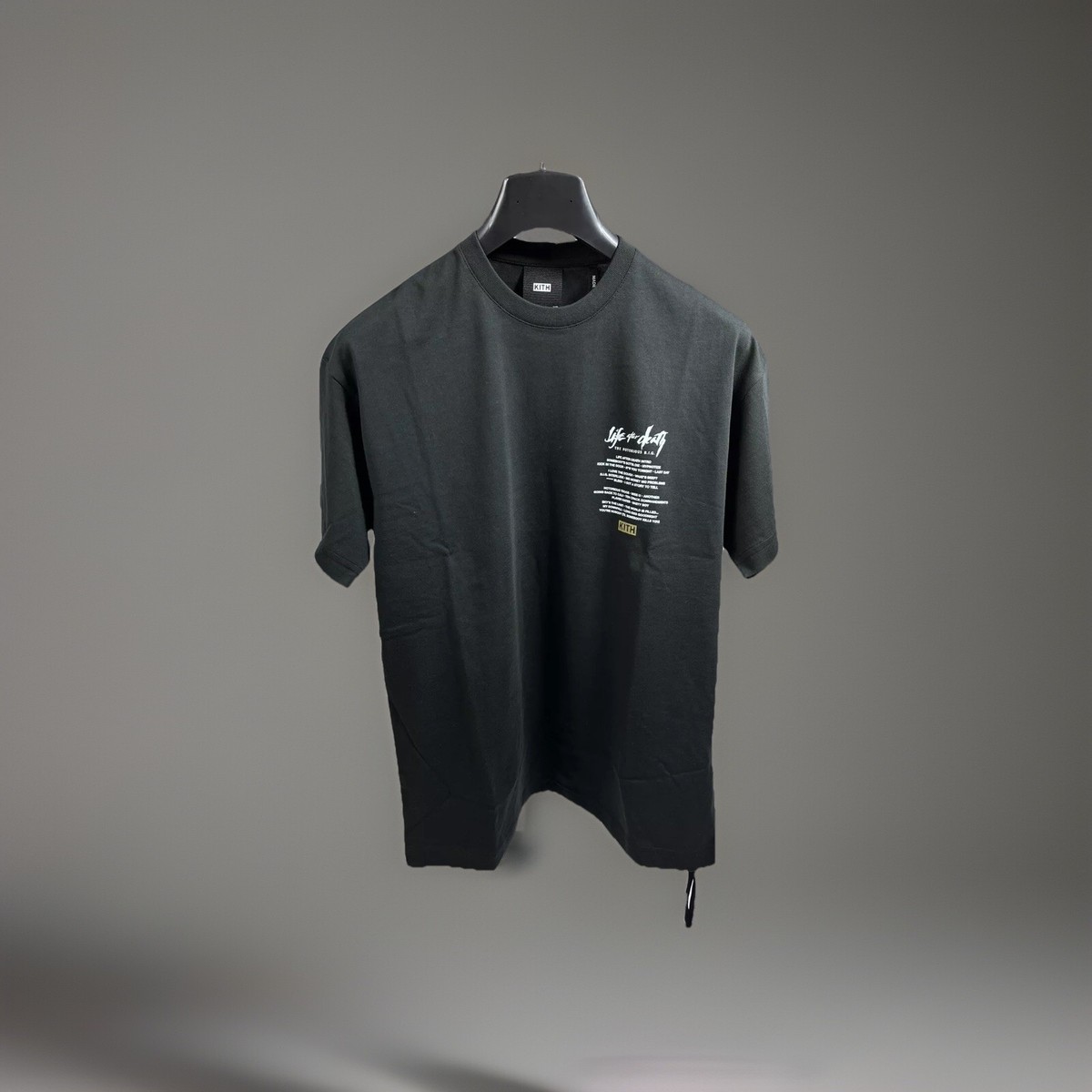 KITH X BIGGIE LIFE AFTER DEATH BLACK T-SHIRT OVERSIZED SIZE
