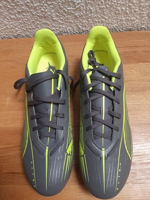 Puma Ultra 5 Play FG/AG, Größe 44, US 10,5, Matte Silver/Yellow Silver, neu