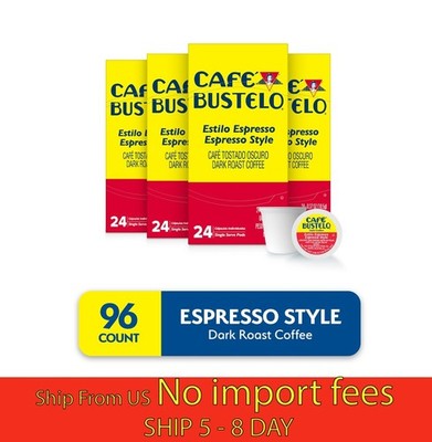 (4 Pack) Cafe Bustelo Espresso Style K-Cup Pods 24ct...(wa)