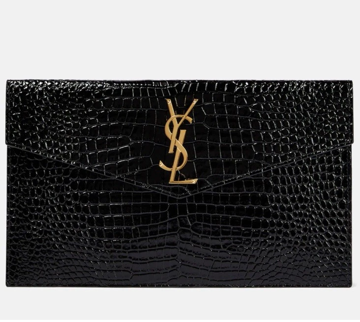 YSL ♥️ Clutch Leder Yves Saint Laurent Damen Tasche - Bild 1 von 4