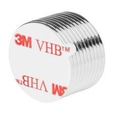 1 x 1/16 Inch Neodymium Rare Earth Disc Magnets N52 with Adhesive (10 Pack)