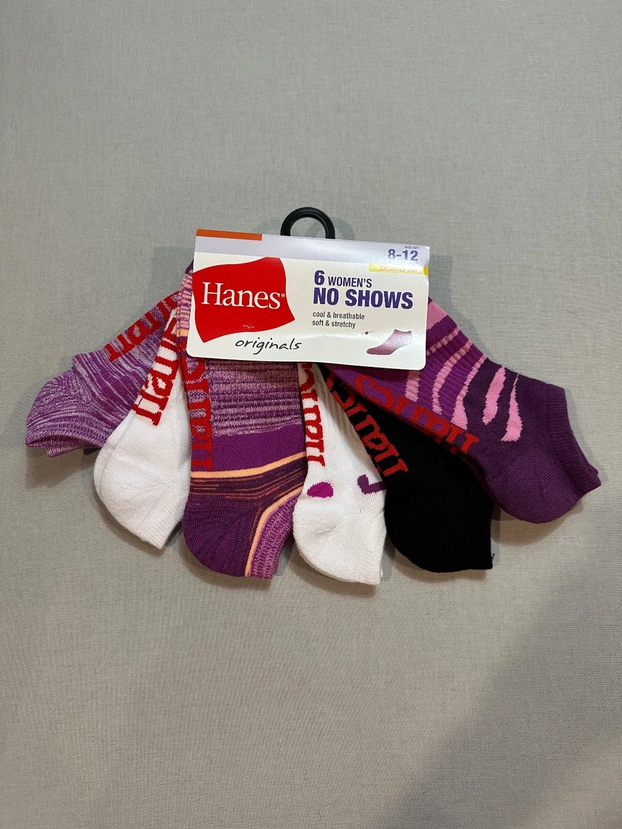 Calzini Donna Invisibili Hanes ComfortBlend® – Confezione Da 6 Paia, Cotone Traspirante E Spandex, Antiumidità, Resistenti, Taglia Unica