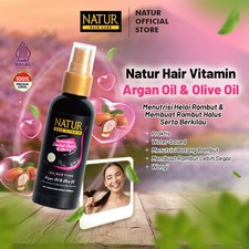Image of Argan oil hair vitamin spray 80ml anti frizz smooth finish for all hair