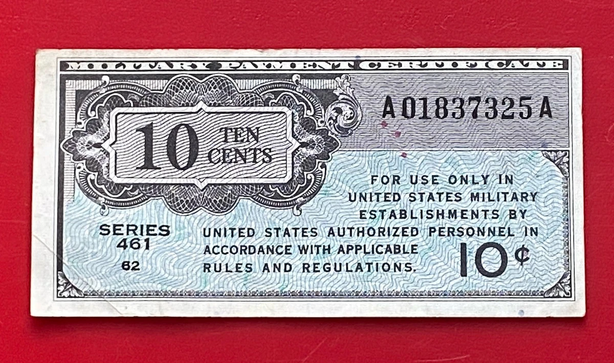 10c Denomination US Military Payment Certificates for sale | eBay
