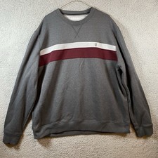 Izod Advantage Performance Stretch Crew Neck Pull Over Sweater Gray XXL Men