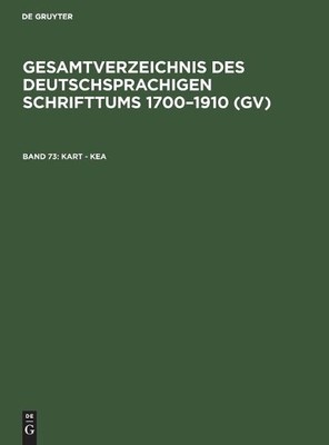Kart - Kea by Hilmar Schmuck, Willi Gorzny, Peter Geils, Pete... - 9783111085036