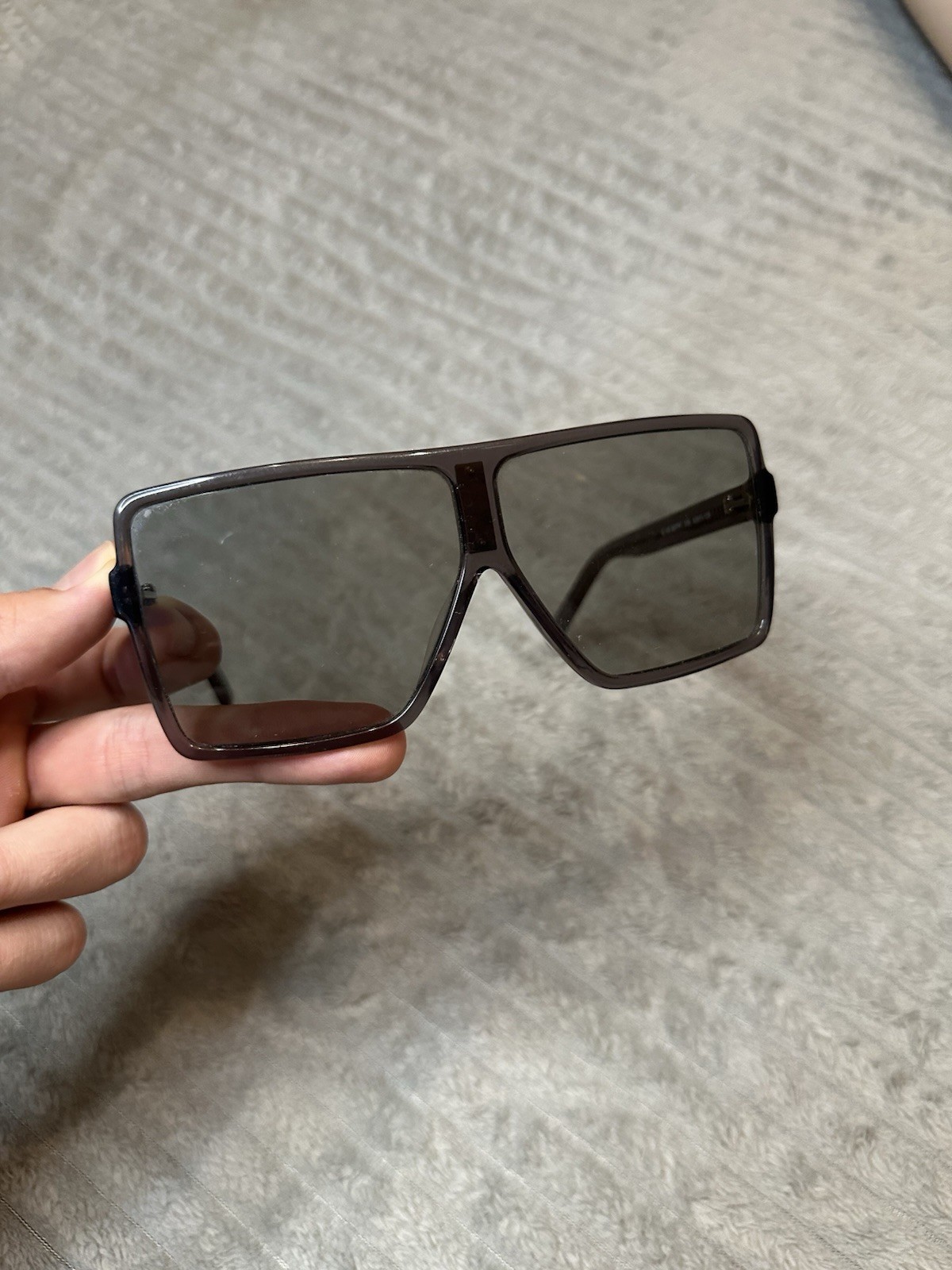 Occhiali da sole Saint Laurent neri SL 183 Betty 005 scudo oversize donna uomo