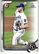 2022 Bowman Draft #BD-101 Steven Zobac 1st Kansas City Royals Baseball