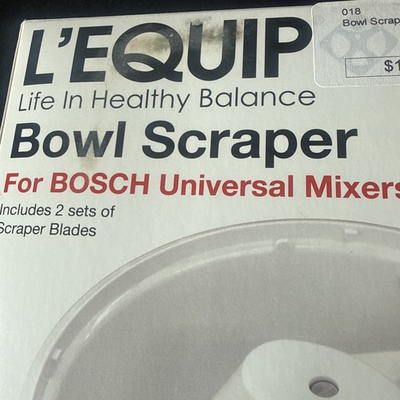#ad L’EQUIP Bowl Scraper Attachment For Bosch Universal Mixers $24.75