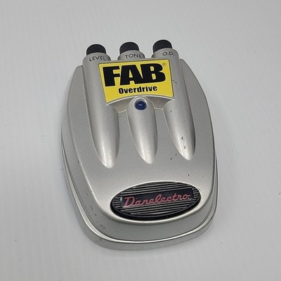 Danelectro FAB Overdrive Guitar Effects Pedal Silver