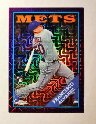 Francisco Alvarez 2023 Topps Chrome RC 48 Silver Pack PURPLE REFRACTOR 16/75 z20