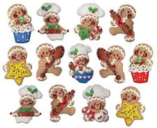 Design Works Crafts Gingerbread Chefs Felt Ornament Kit