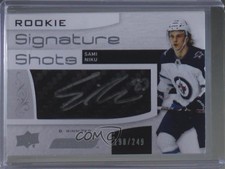 2018 Upper Deck Engrained Rookie Signature Shots /249 Sami Niku #RSS-SN Auto s3g