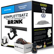 Für VW T5 Multivan Anhängerkupplung abnehmbar +eSatz 7pol 09- NEU