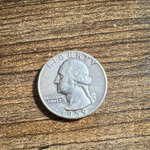 Washington Quarter 1959 Silver 25C Circulated US Coin Business Strike