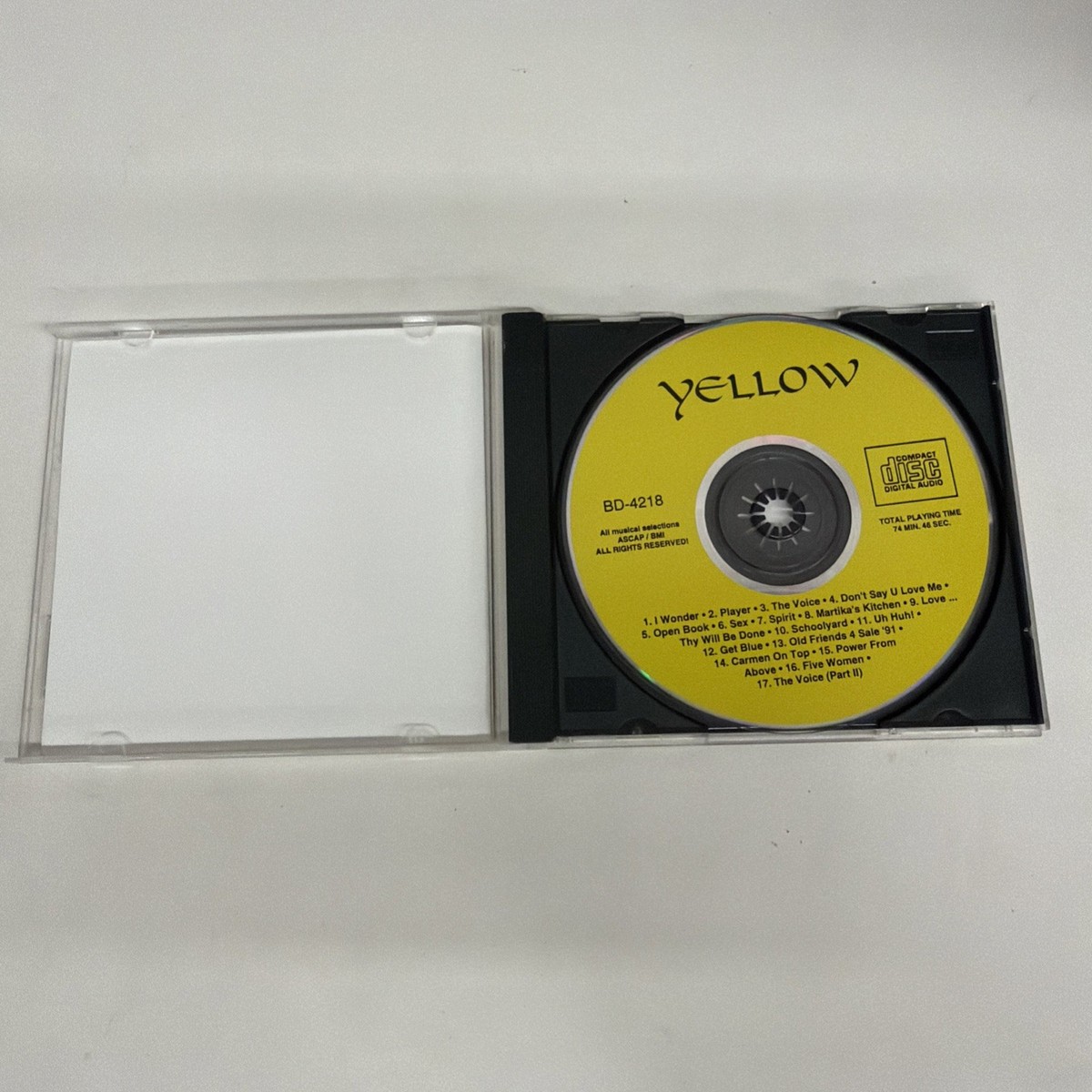 PRINCE YELLOW BOOTLEG RARE CD HARD TO FIND 1993 17 TRACKS CARMEN