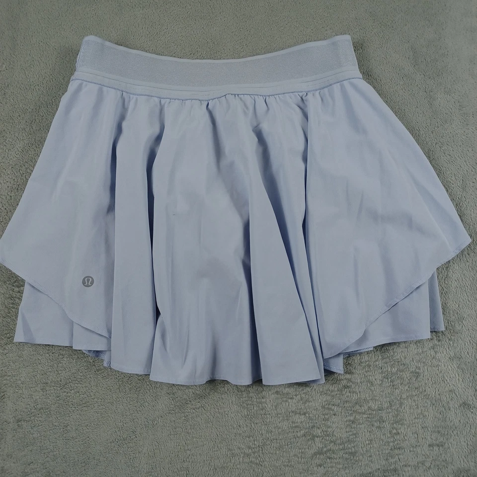 Falda Lululemon Court Rival para mujer 8 azules atlética correr tenis bolsillos forrados Foto 2 de 4