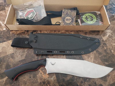 Work Tuff Gear Night Hunter Gen 2 / K329 Steel / Black G10 / Red Liners