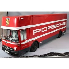 CMR Mercedes O317 Porsche Race Transporter White 1/18