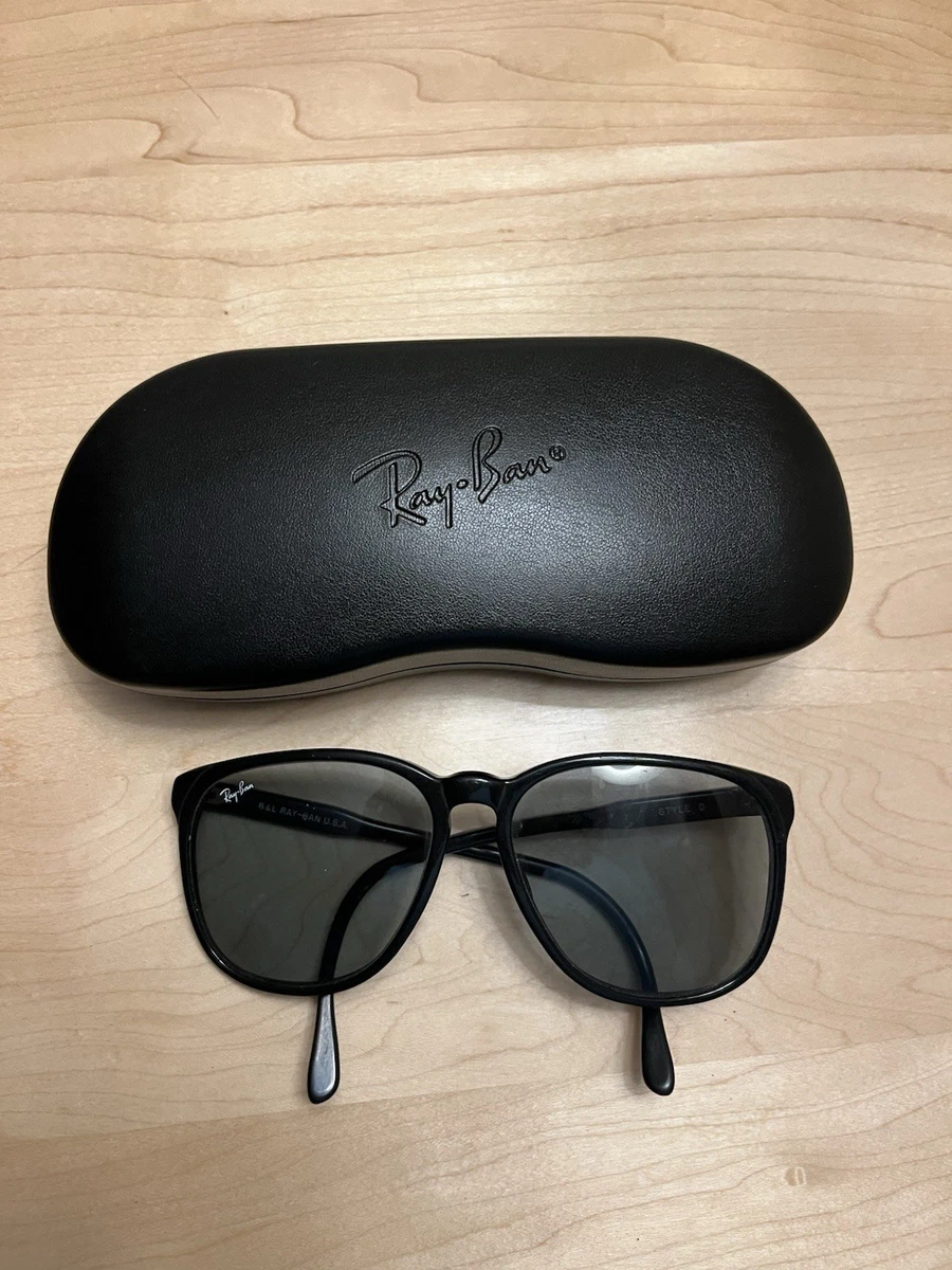 Ray-Ban Black Round Vintage Sunglasses for sale | eBay