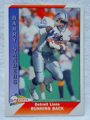 #ad #ad 1991 Pacific Barry Sanders #144 Detroit Lions $1.39