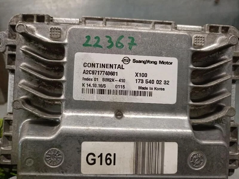 1735400232 centralita motor uce para SSANGYONG XLV SUV E-XGI 160 2016 5446342 - Immagine 4 di 4