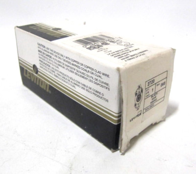 (NEW) Leviton 30A 3P 4W L15-30R Single Lock Receptacle 264B W-O-596F 2720