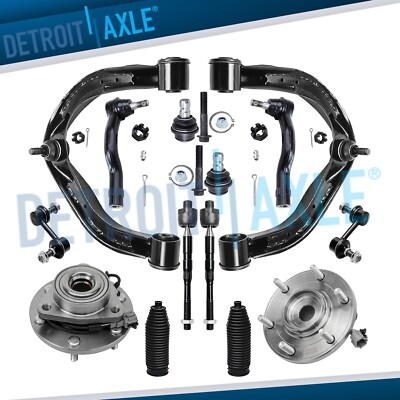 14pc Front Upper Control Arm Wheel Hub for Infiniti QX56 Nissan Armada Titan 4WD