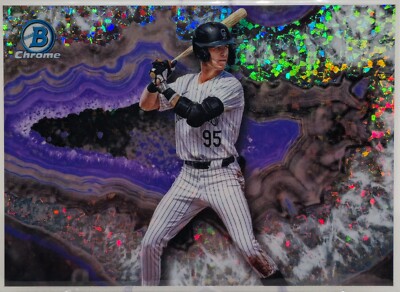2025 Bowman Chrome Charlie Condon RC ''Crystallized'' BWC-7 SSP Rockies MINT