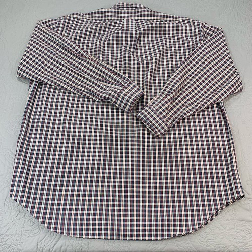 Ralph Lauren Big Shirt Mens Large Oversized Relaxed Button Up Long Sleeve Check - Picture 4 of 7