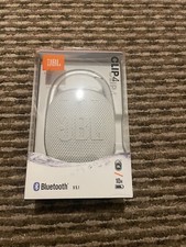 JBL Clip 4 Portable Bluetooth Speaker - White. BRAND NEW/UNOPENED
