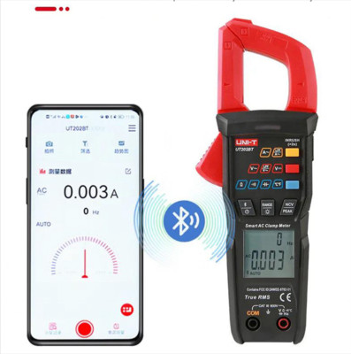 UNI-T TRMS Bluetooth Digital Clamp Meter Multimeter L.P.F Inrush Current UT202BT